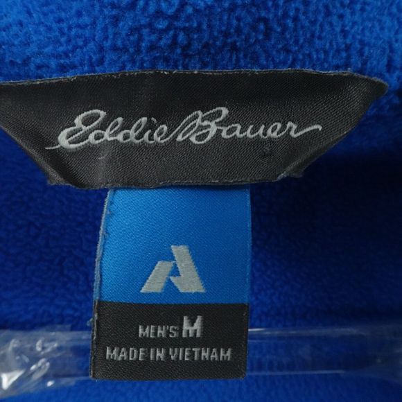 Eddie Bauer First Ascent jacket Mens Medium Blue Polartec Fleece Hiking Outdoors - Picture 3 of 16